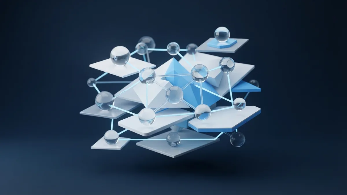 Connected principles of Agile Abstract blue network showing connected principles of agile teamwork