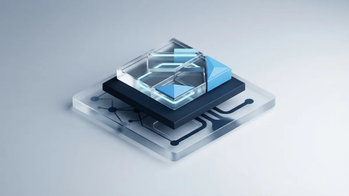 Layered blue planes showing work moving from a backlog toward a finished increment