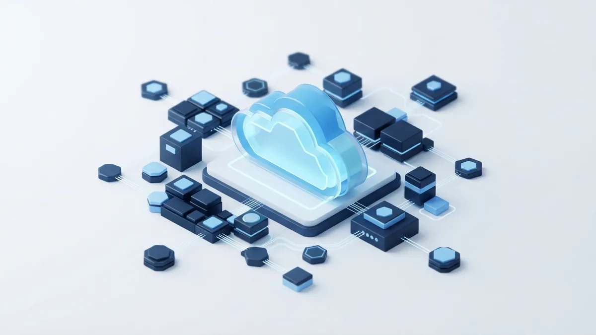 Modular cloud resources arranged to show flexible capacity and connected services