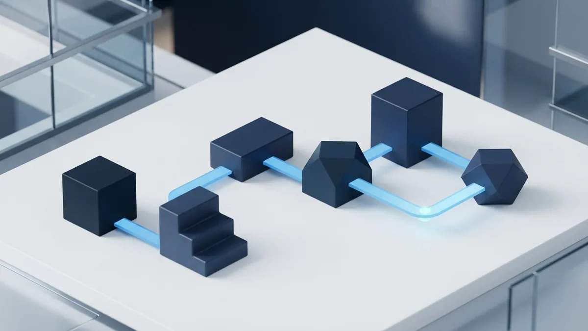 Waterfall development stages Six linked blocks representing the stages of waterfall software development
