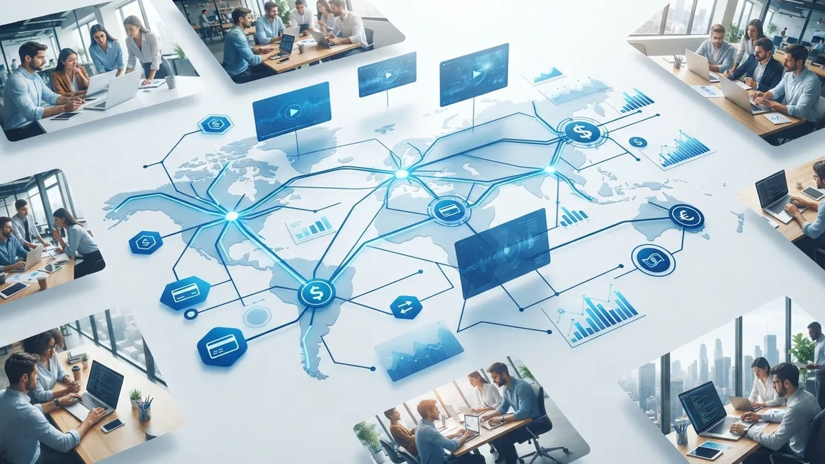 Connected digital services for maps, payments, media, and business tools