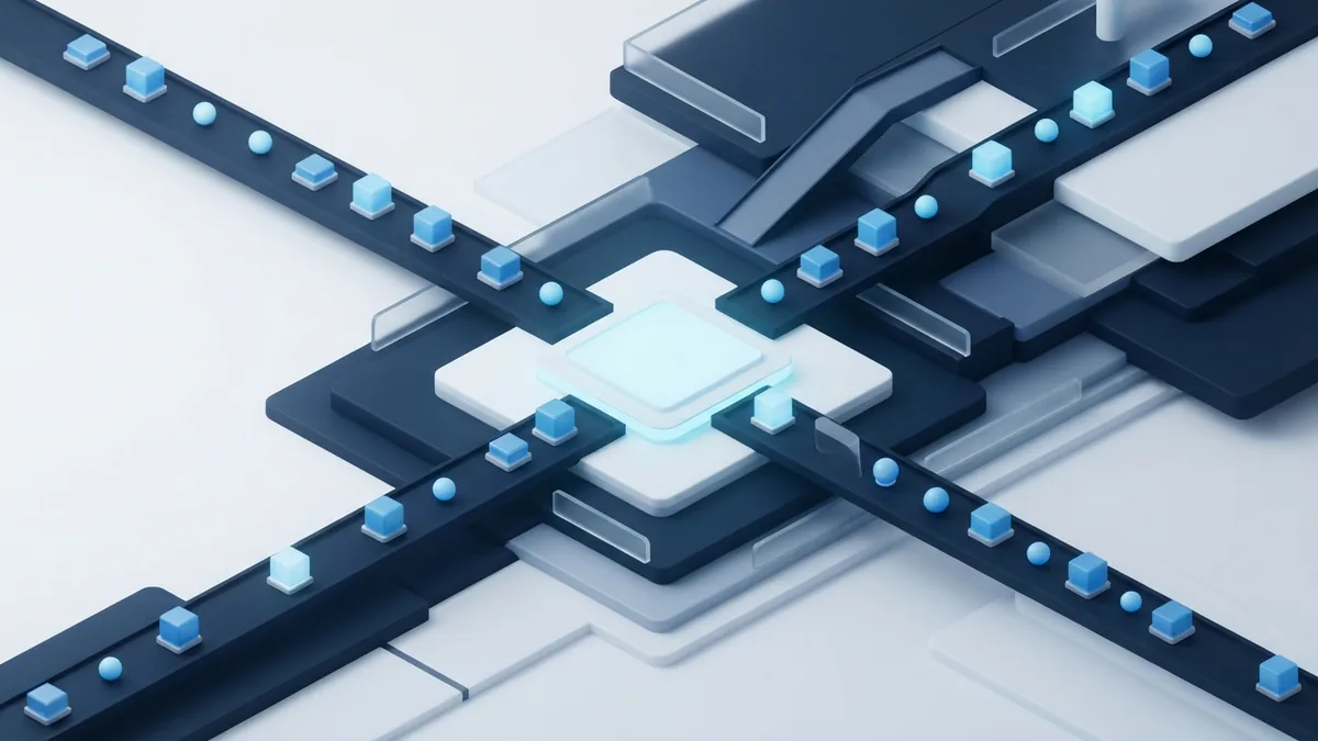 Blue modular delivery path showing faster feedback and flexible Agile progress