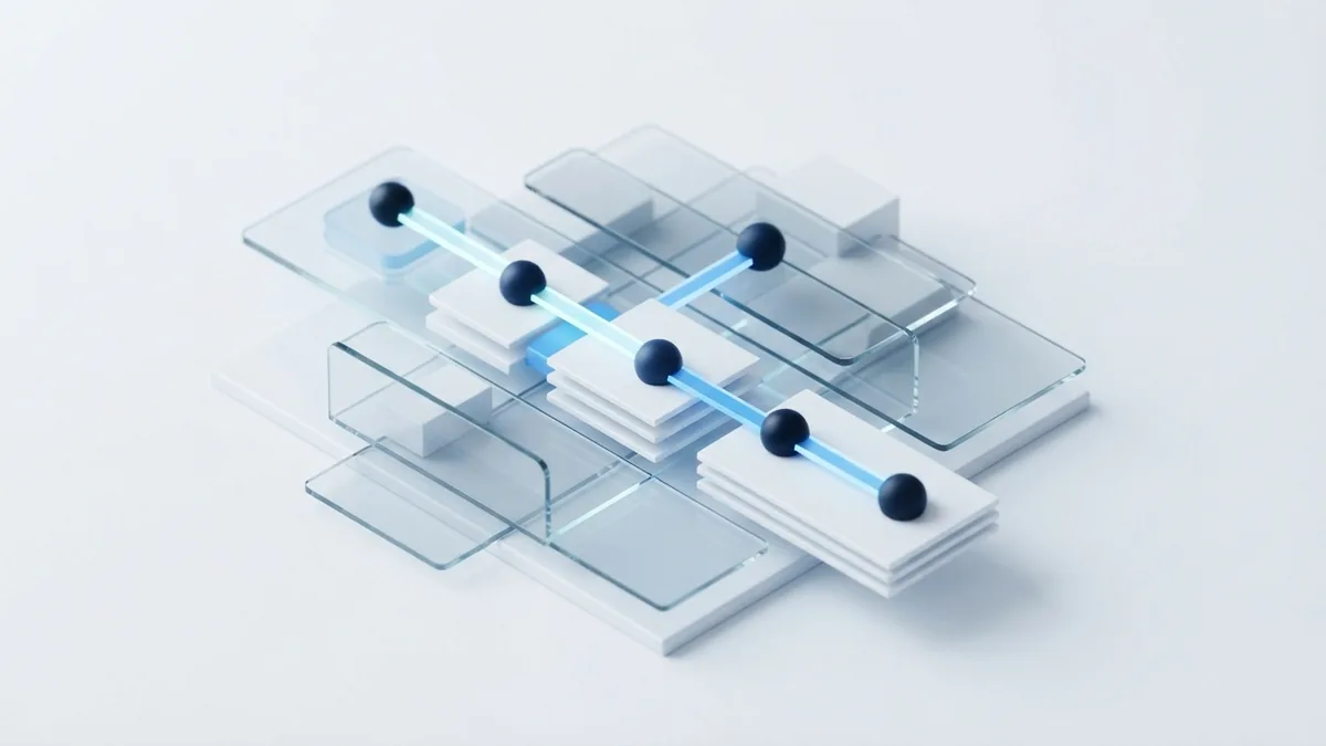 Blue network flow showing visible progress and control in Agile work