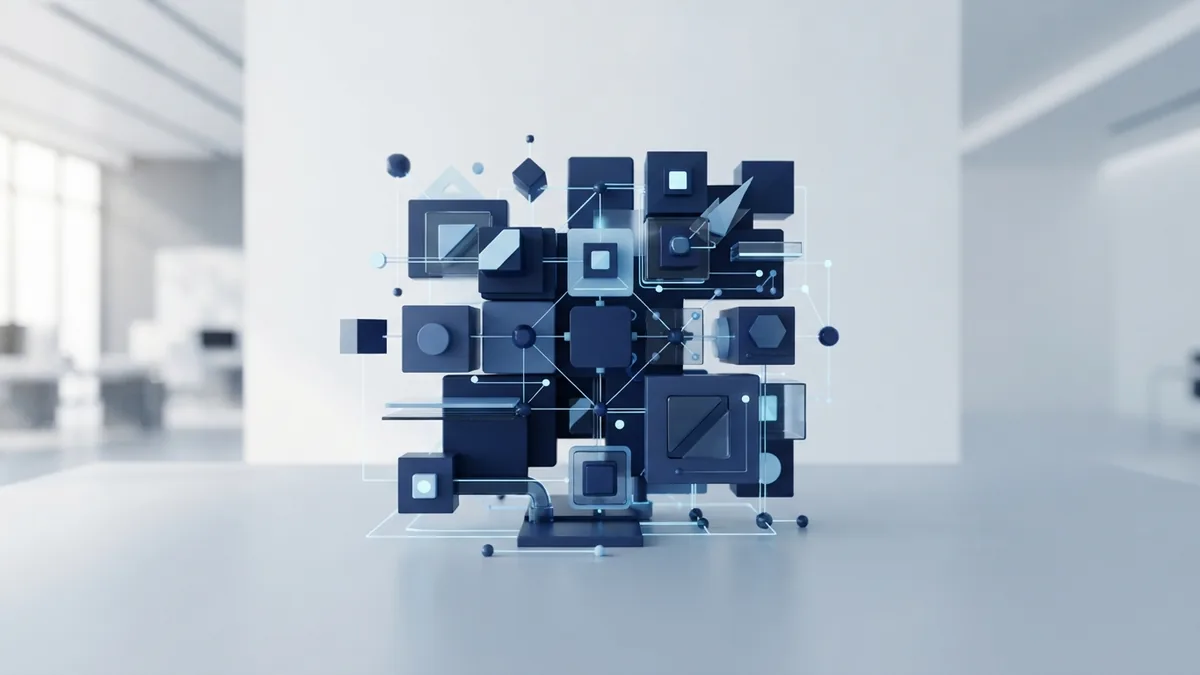 Modules in a development team Connected modular forms representing roles in a web development team